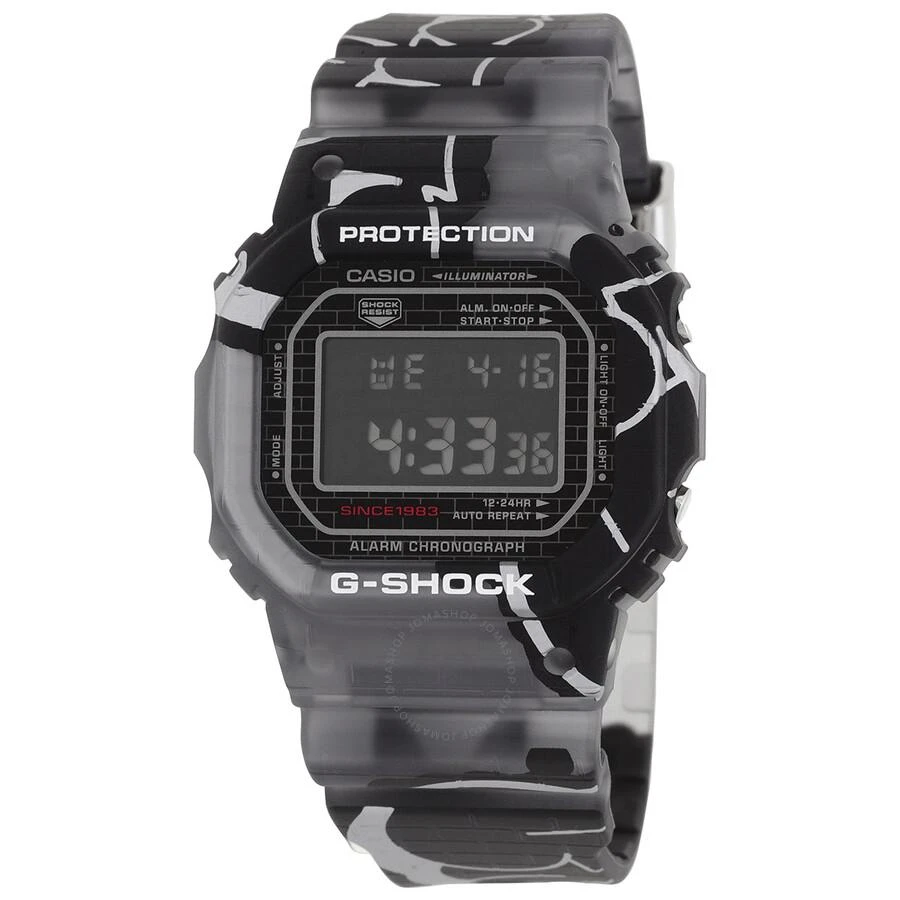Casio G-Shock 5000 Series Alarm Quartz Digital Black Dial Watch DW-5000SS-1DR 1