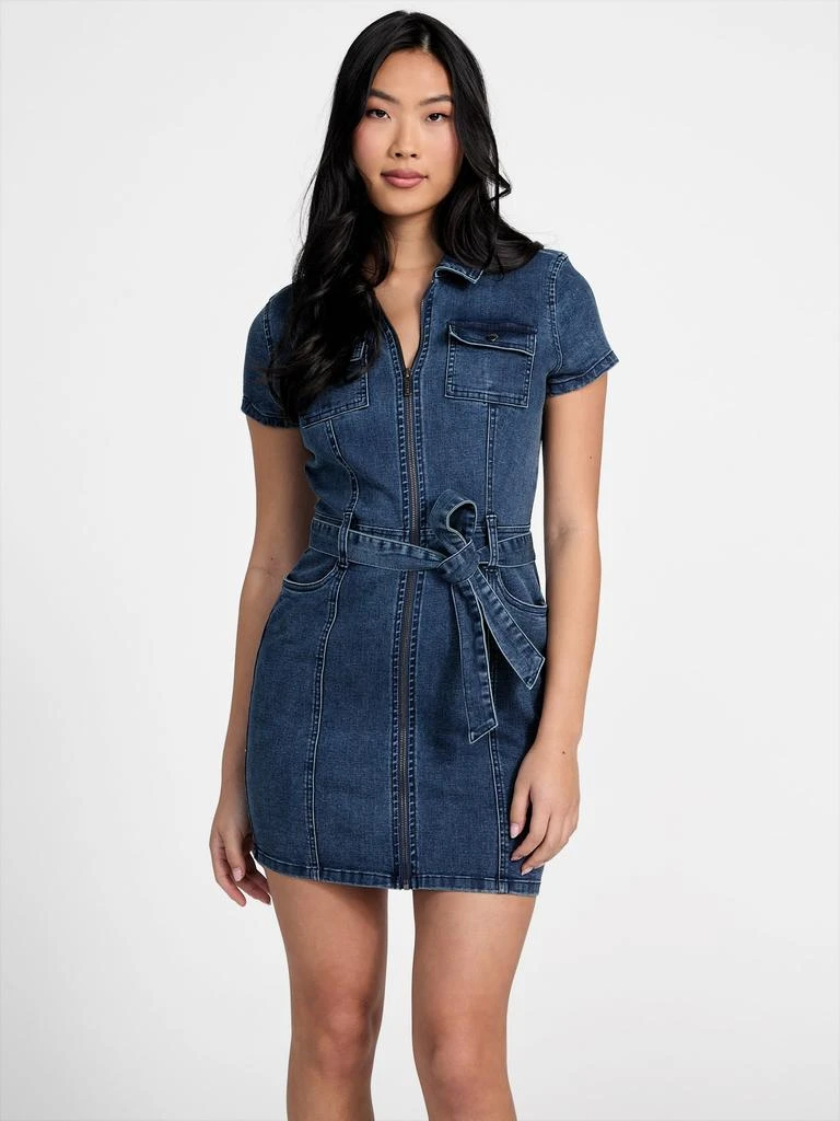 Guess Factory Eco Deanna Belted Denim Dress from Premium Outlets