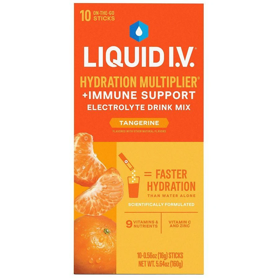 Liquid I.V. + Immune Support Electrolyte Drink Mix Tangerine, 10ct 1