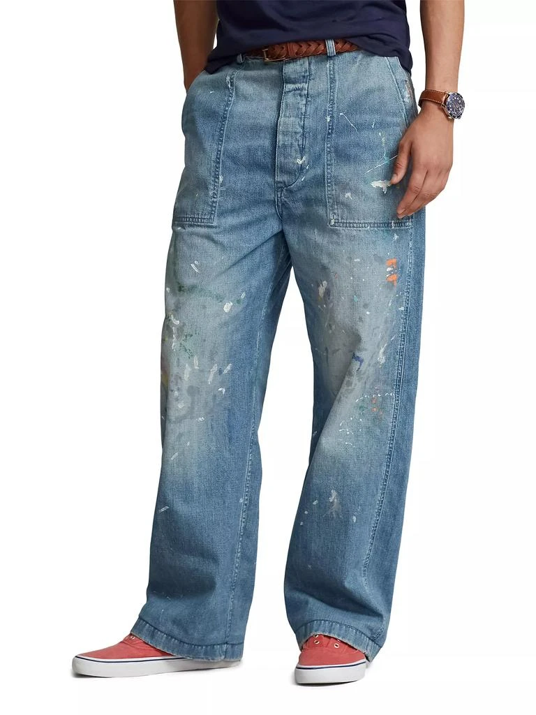 Polo Ralph Lauren Paint Splatter Straight-Leg Carpenter Jeans 3