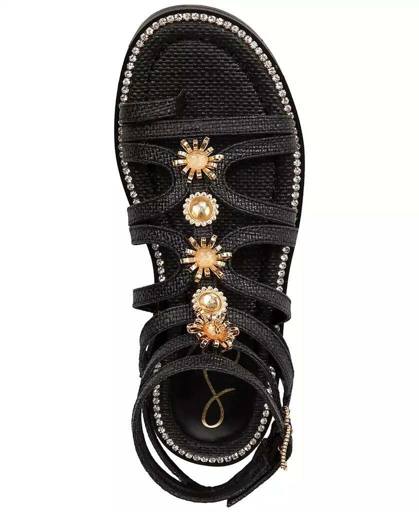 Sam Edelman Tianna Embellished Strappy Gladiator Flat Sandals 4