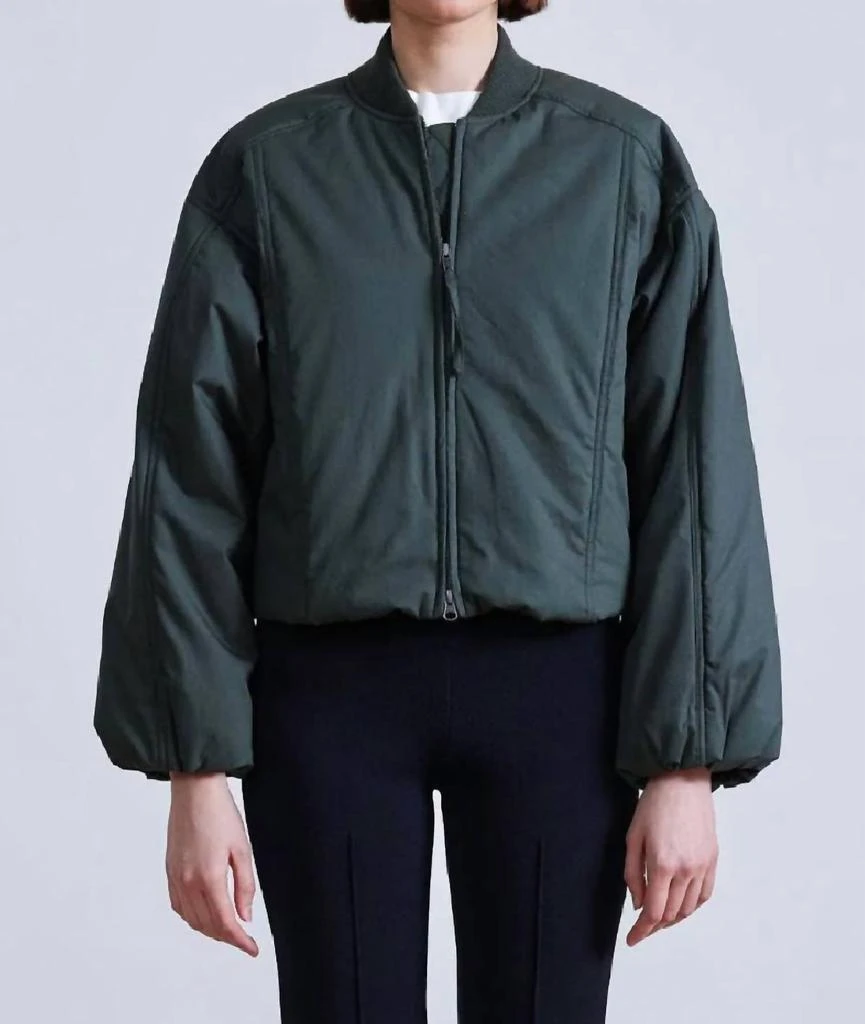 Apiece Apart Esteria Bomber Jacket In Loden Green 1