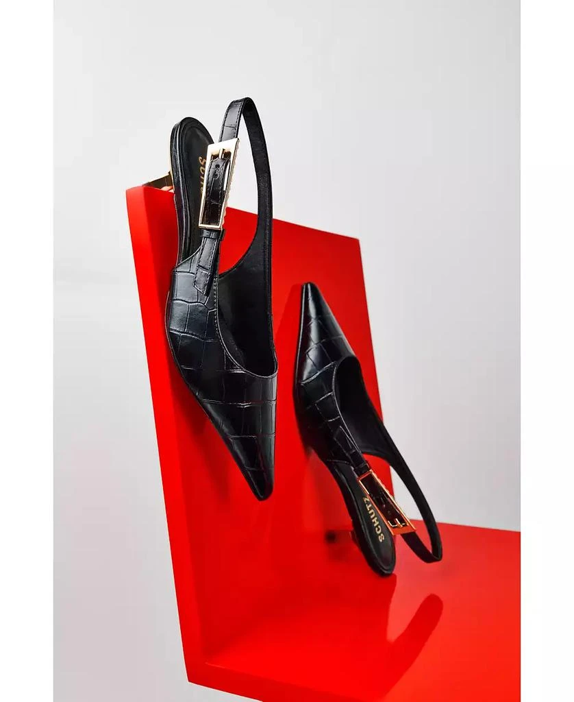 Schutz Women's Ciara Slingback Kitten Heel Pumps 6