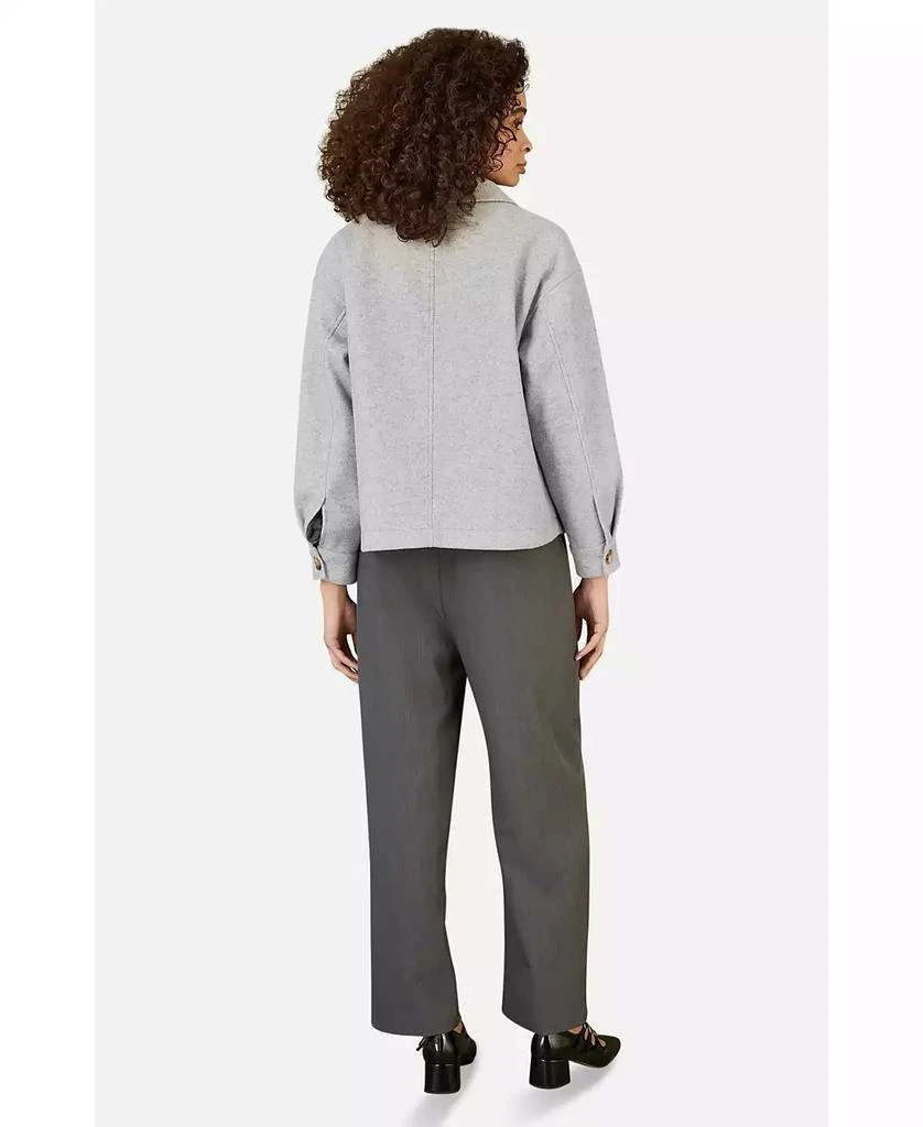 Yumi Women
s Textured Finish Patch Pocket Shacket 2