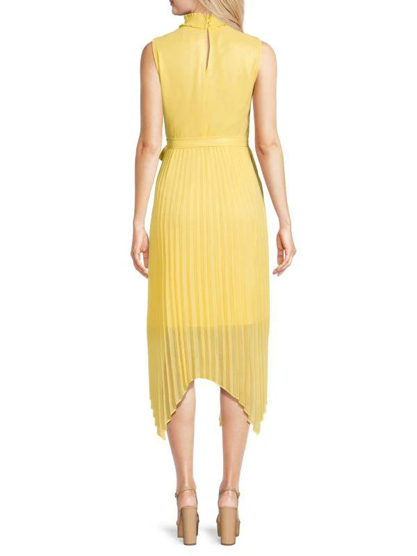 NANETTE nanette lepore Belted Accordion Pleat Midi Dress 2