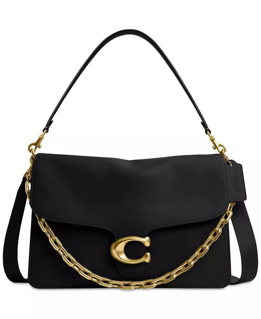 Coach Chain Tabby Leather Medium Shoulder Bag 35 5