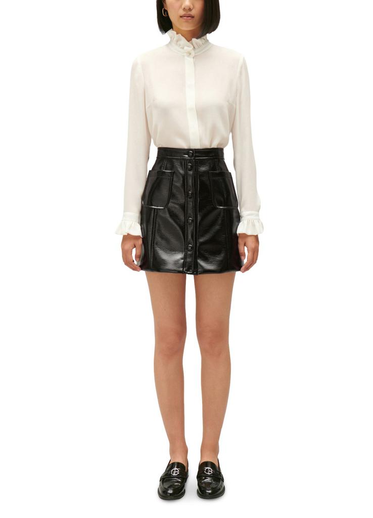 CLAUDIE PIERLOT Short vinyl skirt