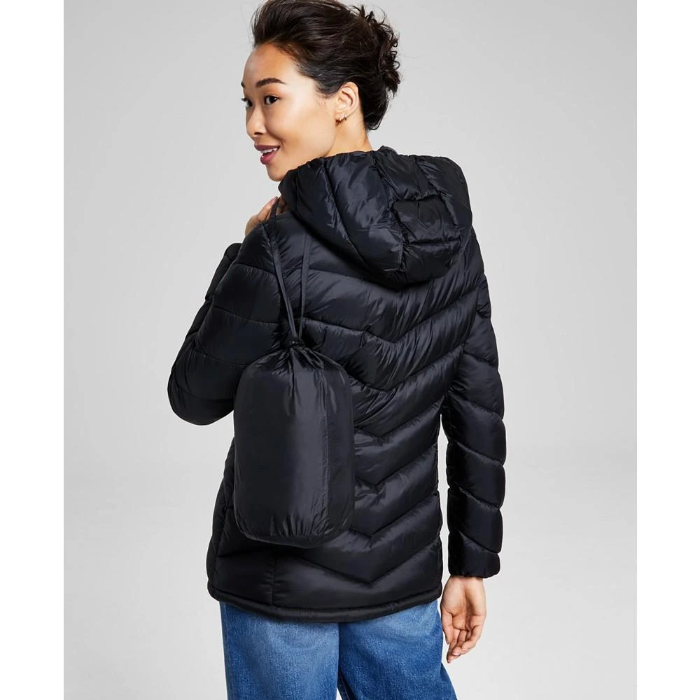 Charter Club Women's Packable Hooded Puffer Coat, Created for Macy's 2