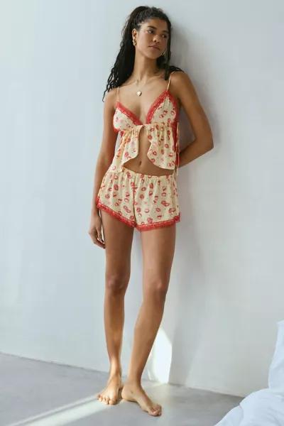 Out From Under Out From Under Lola Satin Flyaway Cami + Micro Short Set