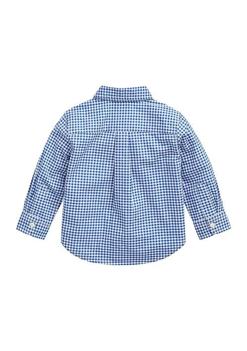 Ralph Lauren Lauren Childrenswear Baby Boys Gingham Cotton Poplin Shirt 2