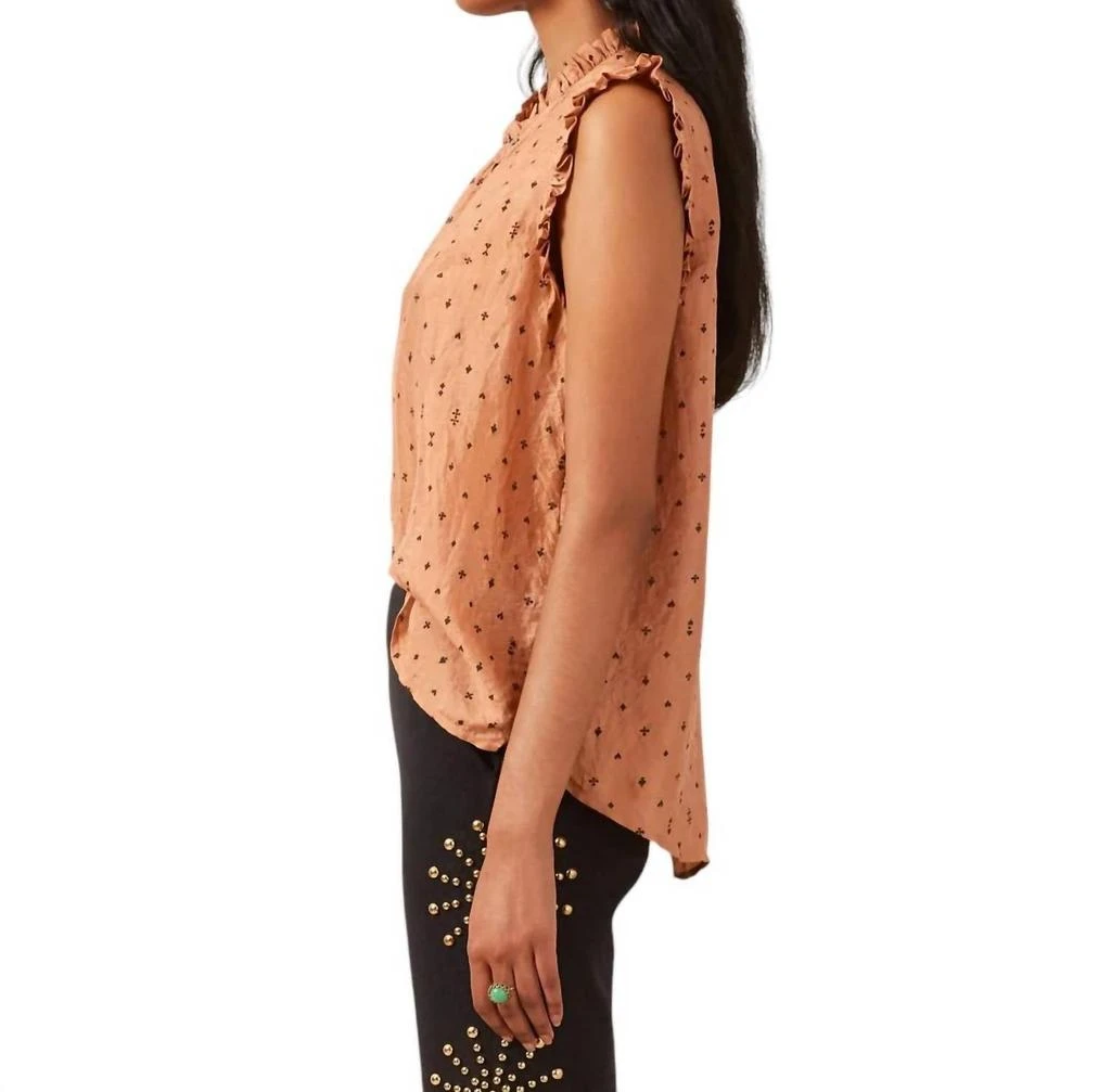 Alix of Bohemia Wylder Silk Shirt In Nude Ace 2