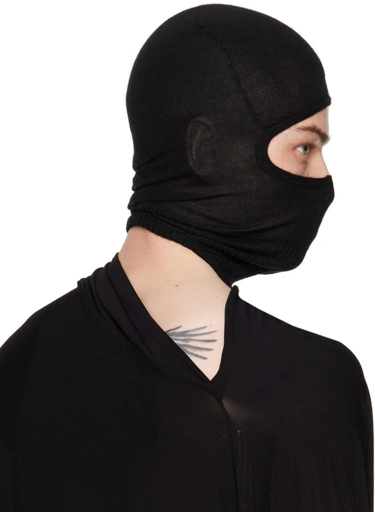 Rick Owens Black Lightweight Rasato Balaclava 3