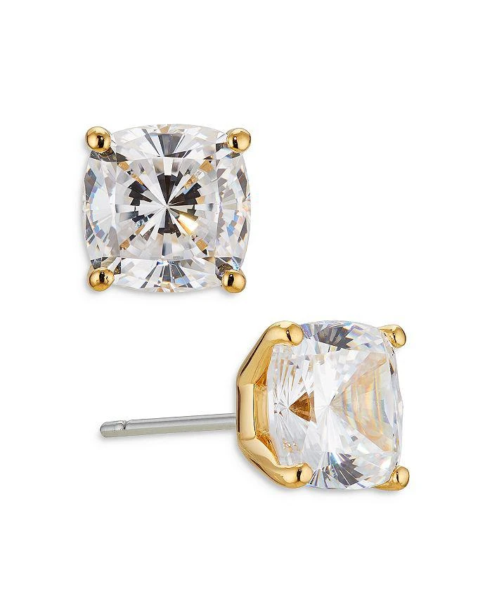 Nadri Modern Love Cushion Cut Cubic Zirconia Stud Earrings 1