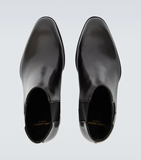 Yves Saint Laurent Wyatt leather Chelsea boots 4
