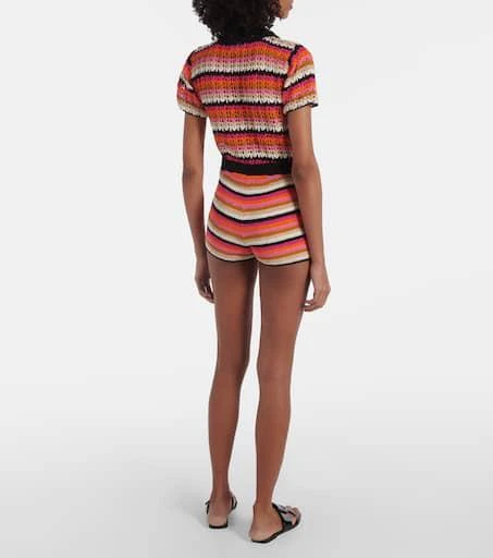 ANNA KOSTUROVA Summer cotton crochet shorts 3