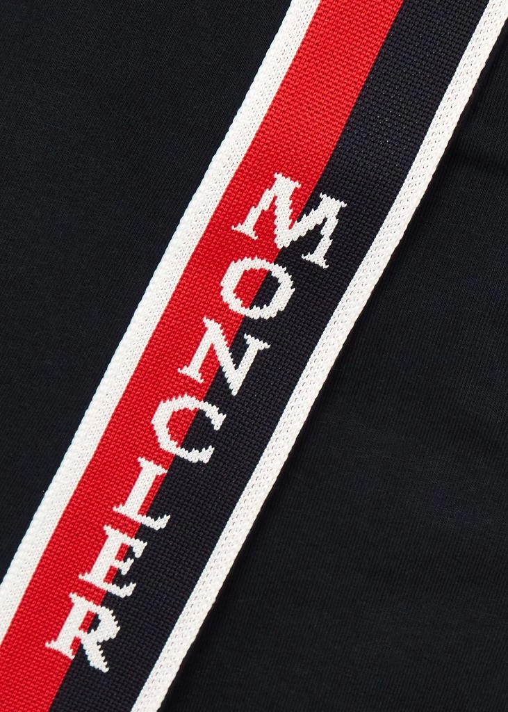 Moncler KIDS Striped logo stretch-cotton sweatpants  2