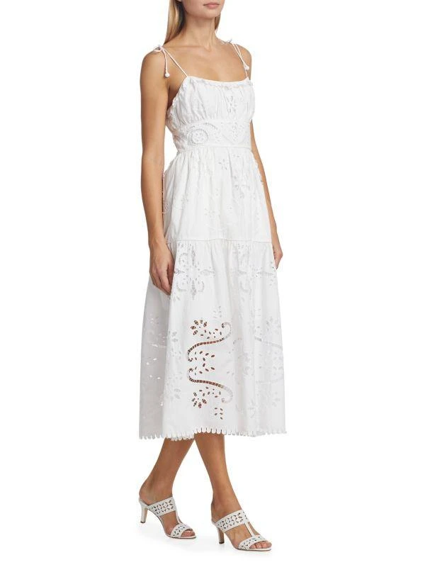 Sea Liat Eyelet Embroidered Midi-Dress 3