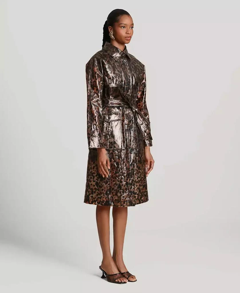 Avec Les Filles Women
s Center Front Belted Trench Coat