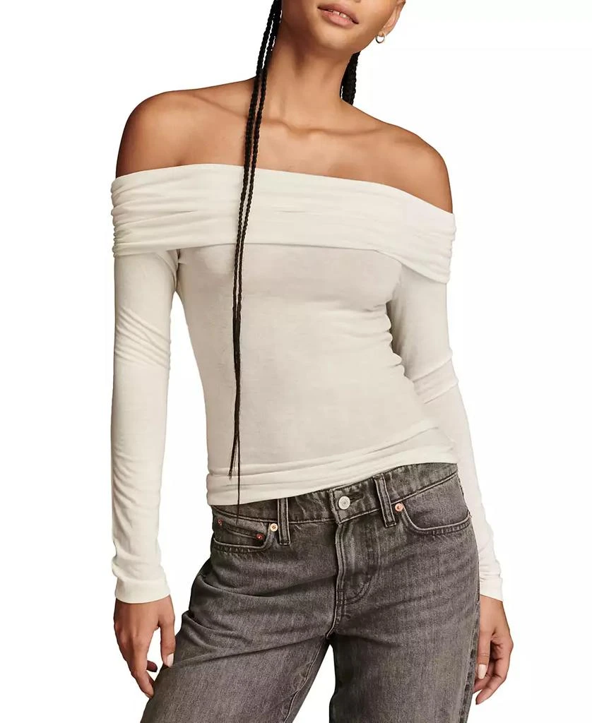Lucky Brand Women's Off-The-Shoulder Long-Sleeve Top 1