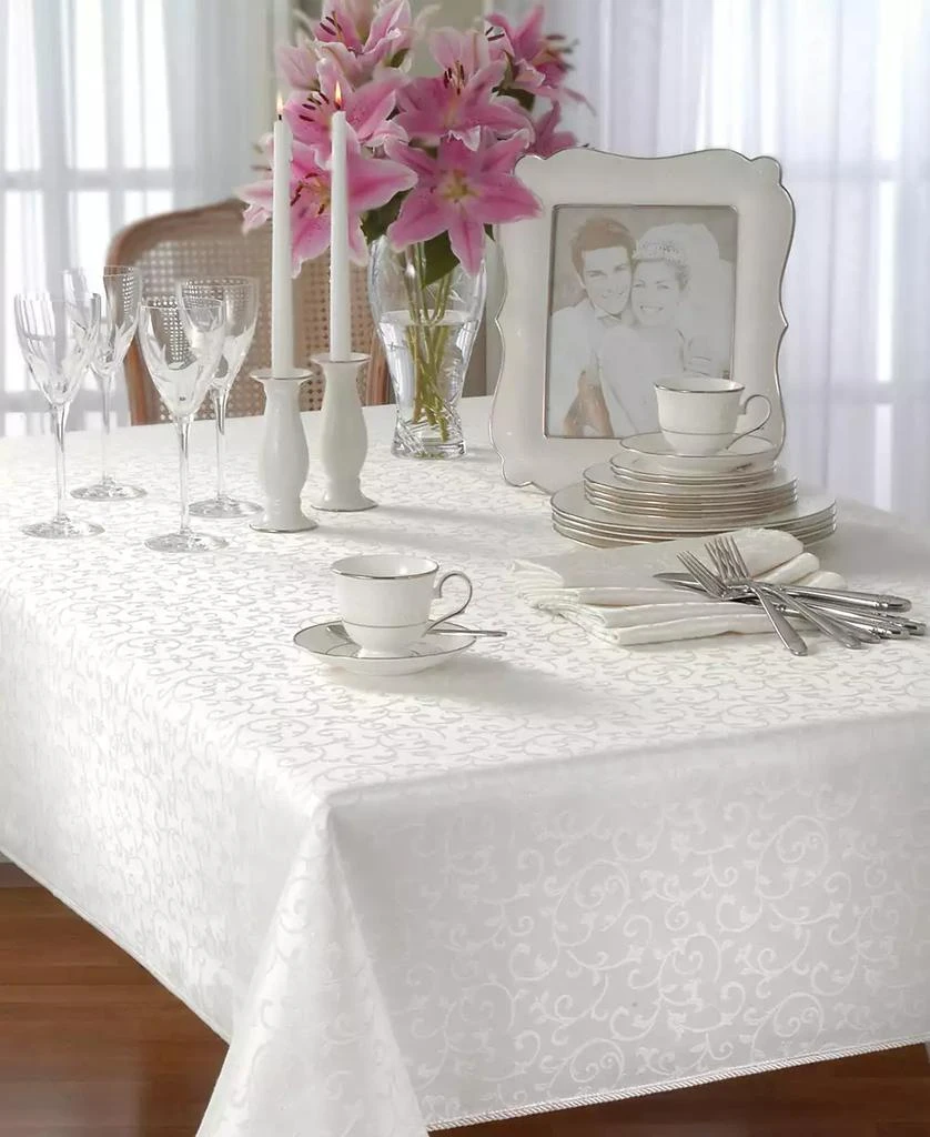 Lenox Opal Innocence Oblong 60" x 84" Tablecloth 2