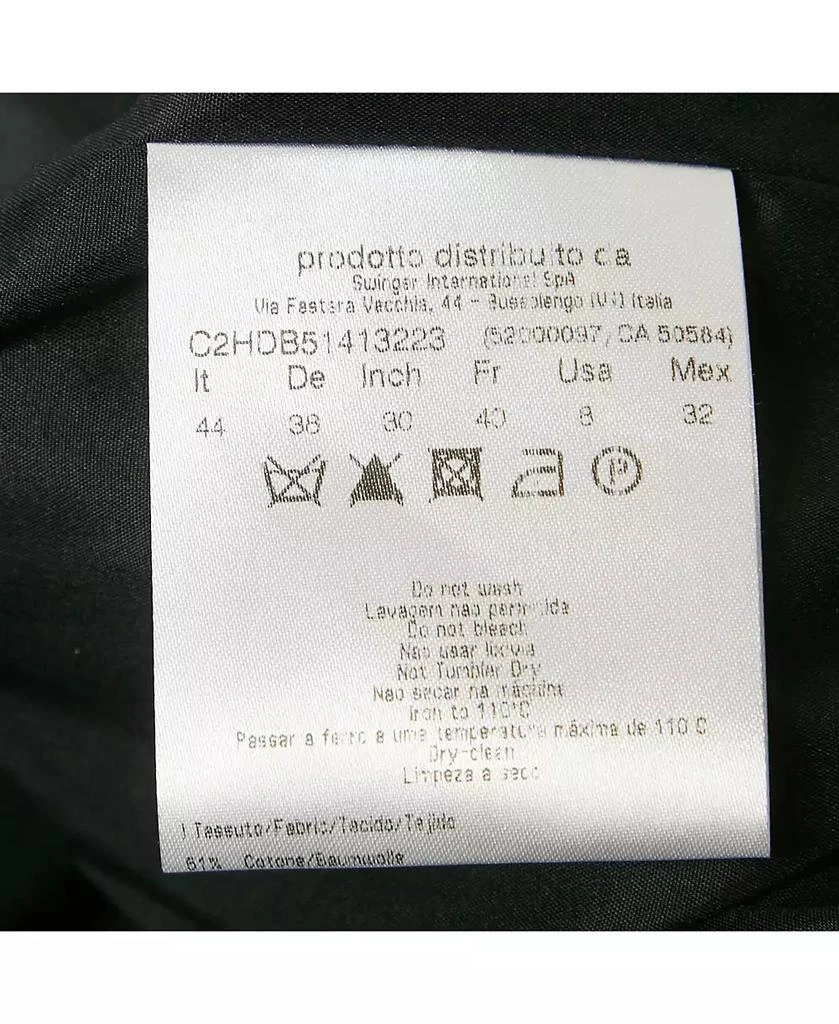 Pre-Owned Versace Women
s Jeans Black Jacquard Button Front Jacket 6