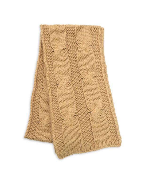 Portolano Cable Knit Wool Blend Scarf