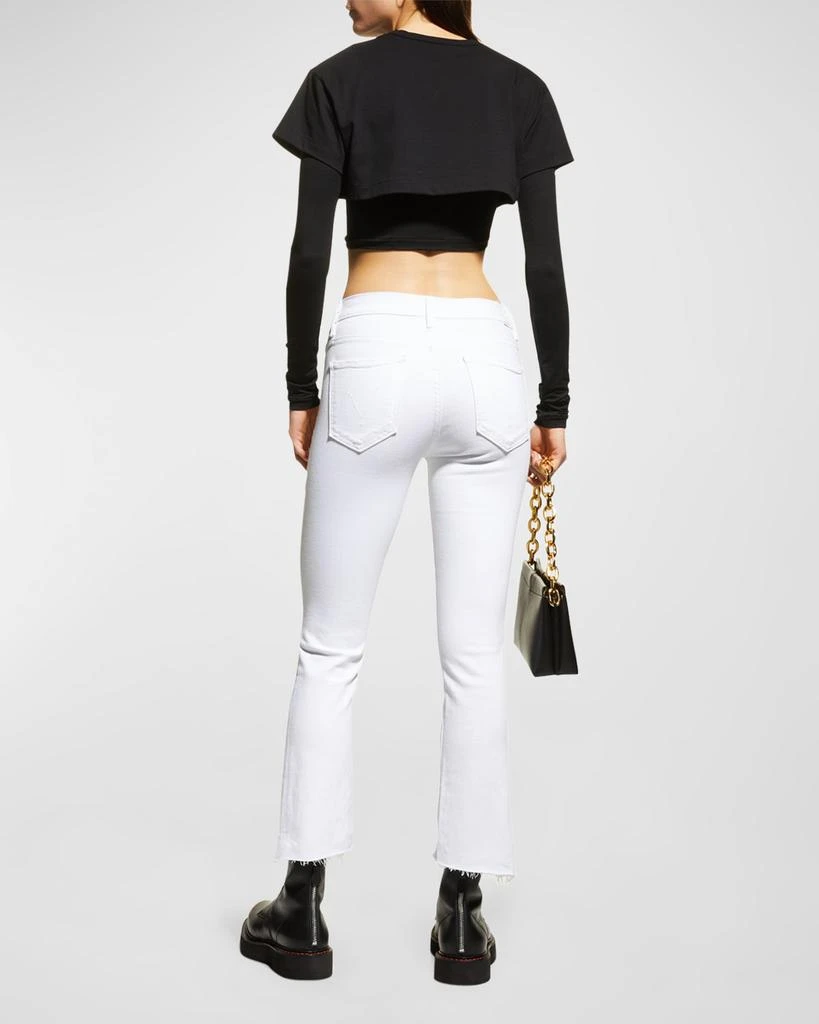 MOTHER The Insider Crop Step Fray Jeans 4