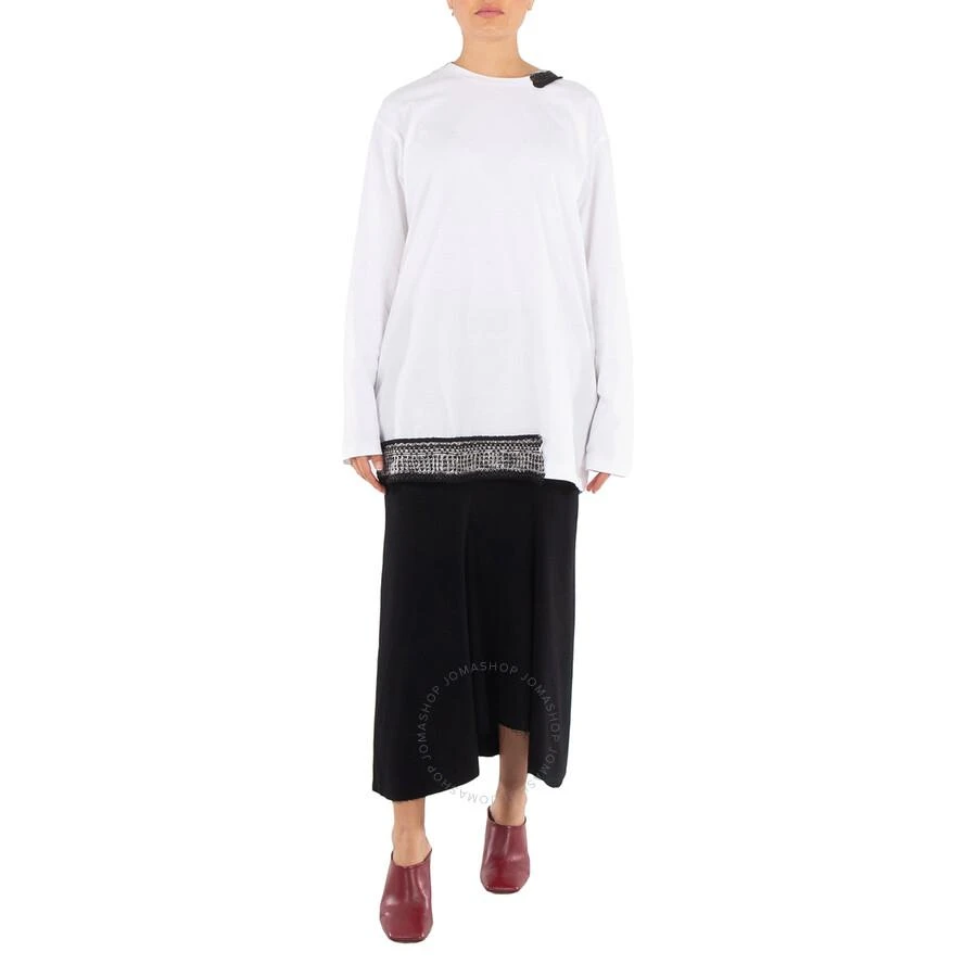 YOHJI YAMAMOTO Knit Attached Long Sleeve Shirt 1