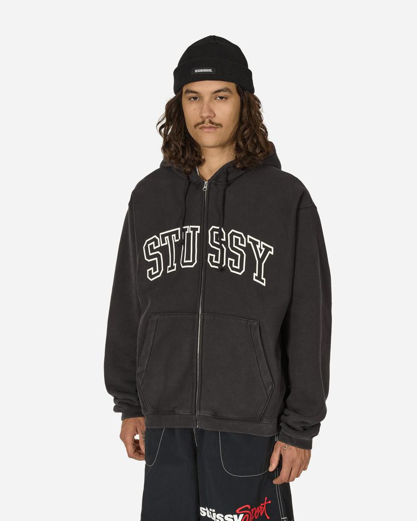 Stüssy Outline Zip Hoodie Black
