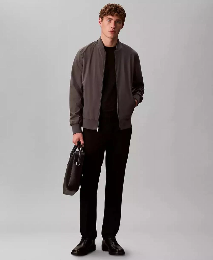 Calvin Klein Men's Logo-Print Matte Bomber Jacket 11