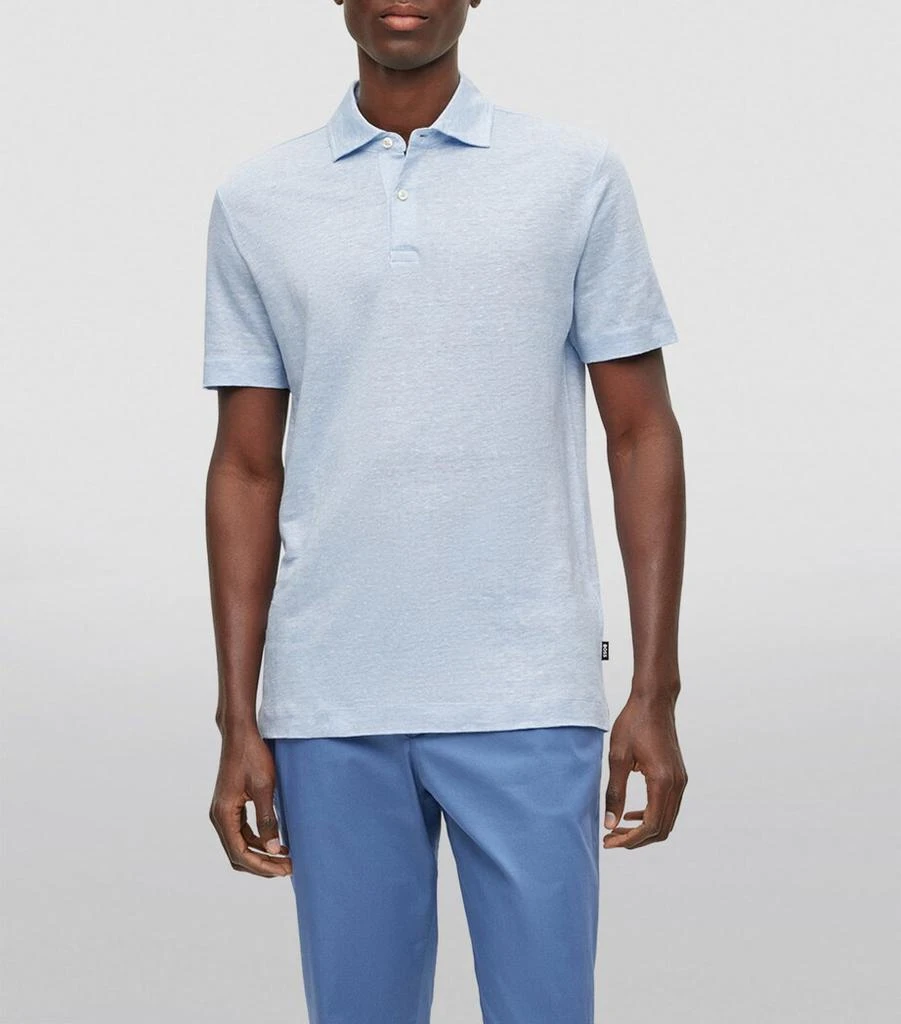 Hugo Boss Linen Polo Shirt 3