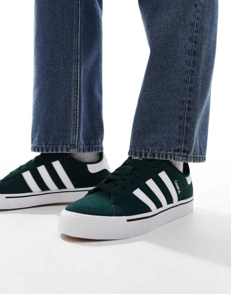 Adidas adidas Originals Campus Vulc trainers in dark green 1