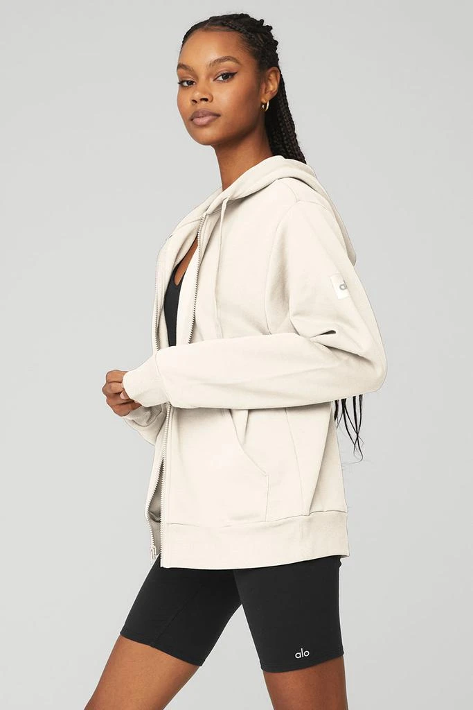 Alo Everyday Full Zip Hoodie - Ivory 3