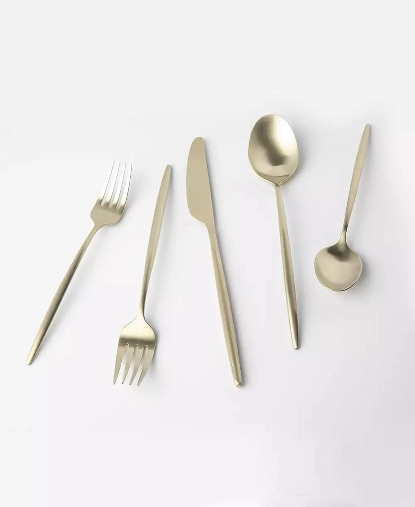 Cambridge Silversmiths Gaze Champagne Satin 20-Piece Flatware Set, Service for 4 4