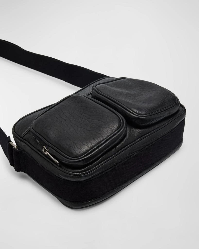 Yves Saint Laurent Men's New City Grained Leather Camera Bag 2