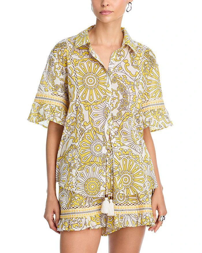 Ramy Brook Violette Swim Cover-Up Shirt