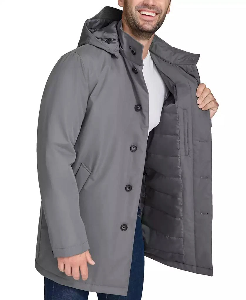 Shop Men's Rain Coat with Removable Hood on Sale at BeyondStyle
