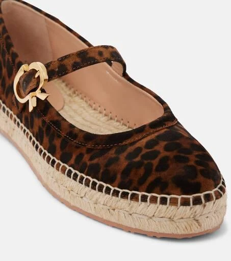 Gianvito Rossi Leopard-print suede espadrilles 6