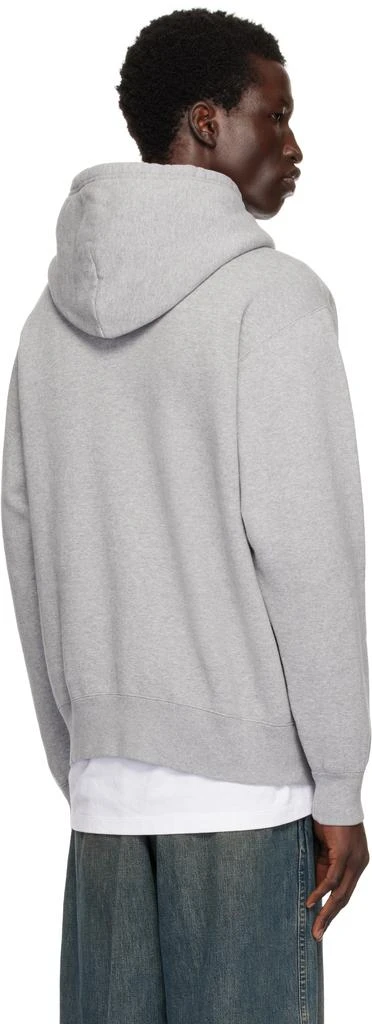 BEAMS PLUS Gray Sweat Pullover Raised Back Hoodie 3
