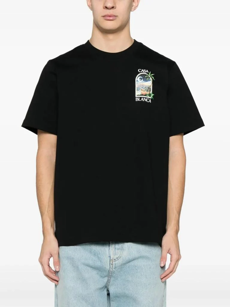 Casablanca LA NIGHT BLACK T-SHIRT 3