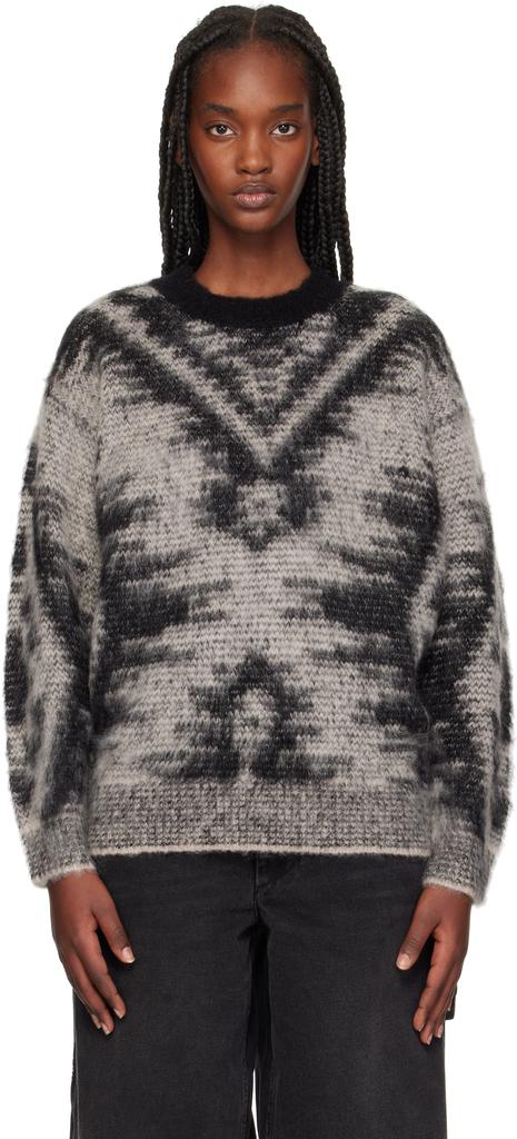 Isabel Marant Black & Gray Fabia Sweater