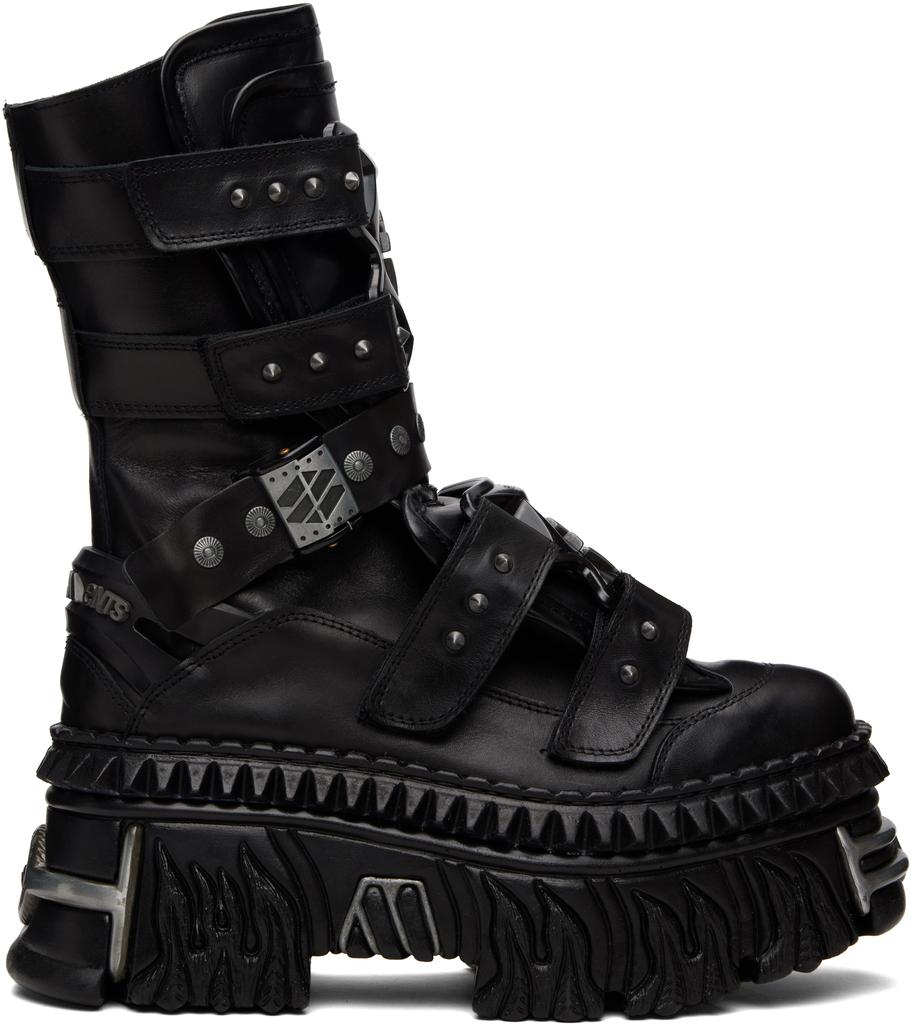 vetements new rock size 41 ニューロック Shop Black New Rock Edition Lace-Up Boots on Sale at BeyondStyle