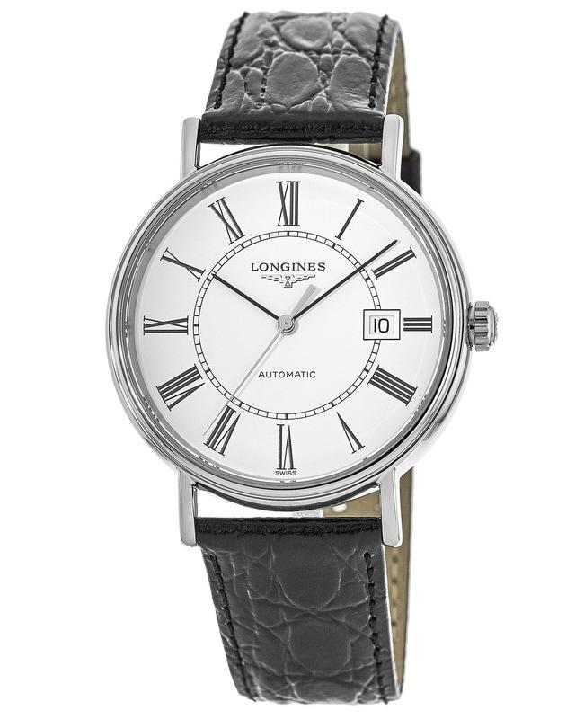 Longines Longines Presence Quartz Black Leather Strap Men's Watch L4.922.4.11.2