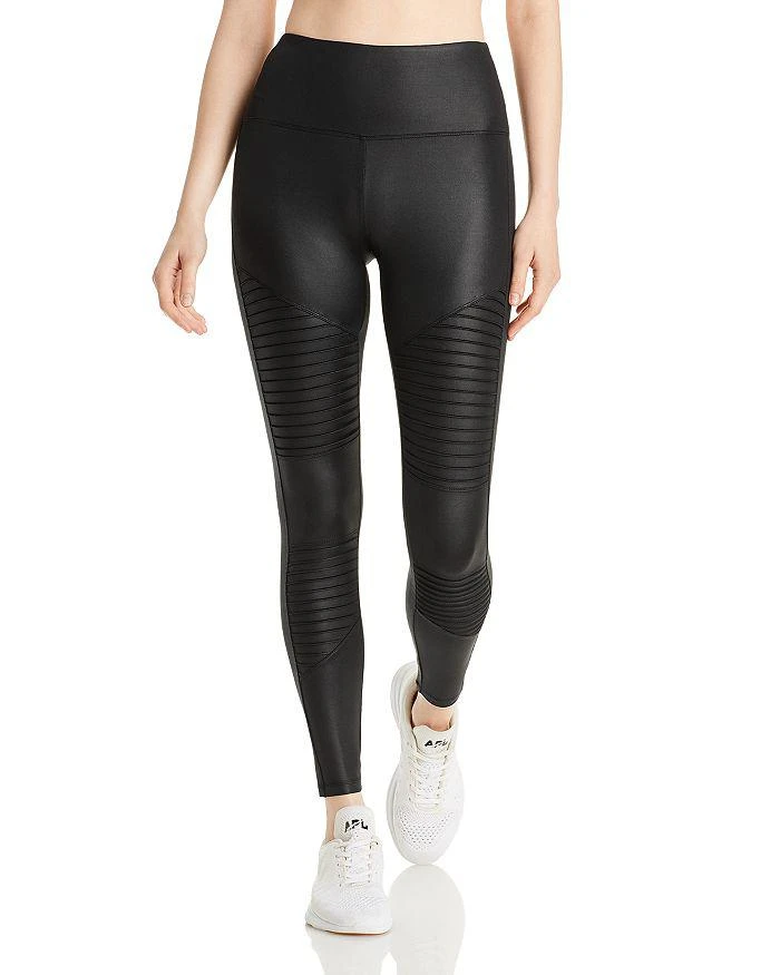 Marc New York by Andrew Marc High Rise Faux Leather Moto Leggings 1