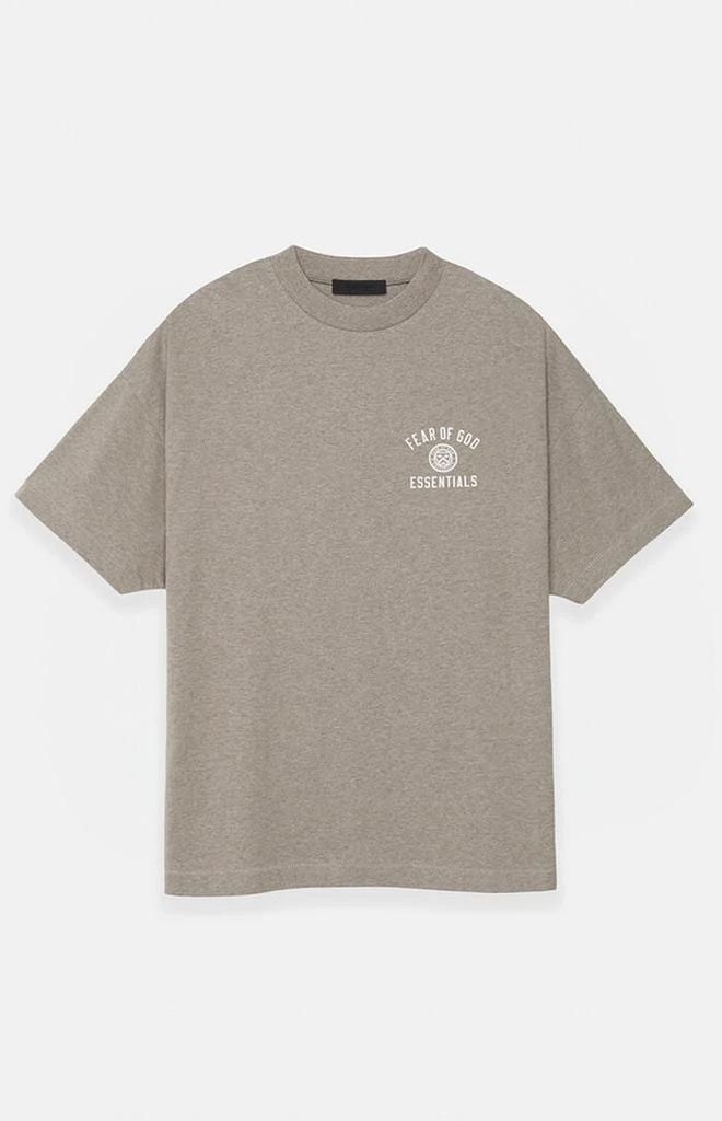 Essentials Heather Grey University Crew Neck T-Shirt 1