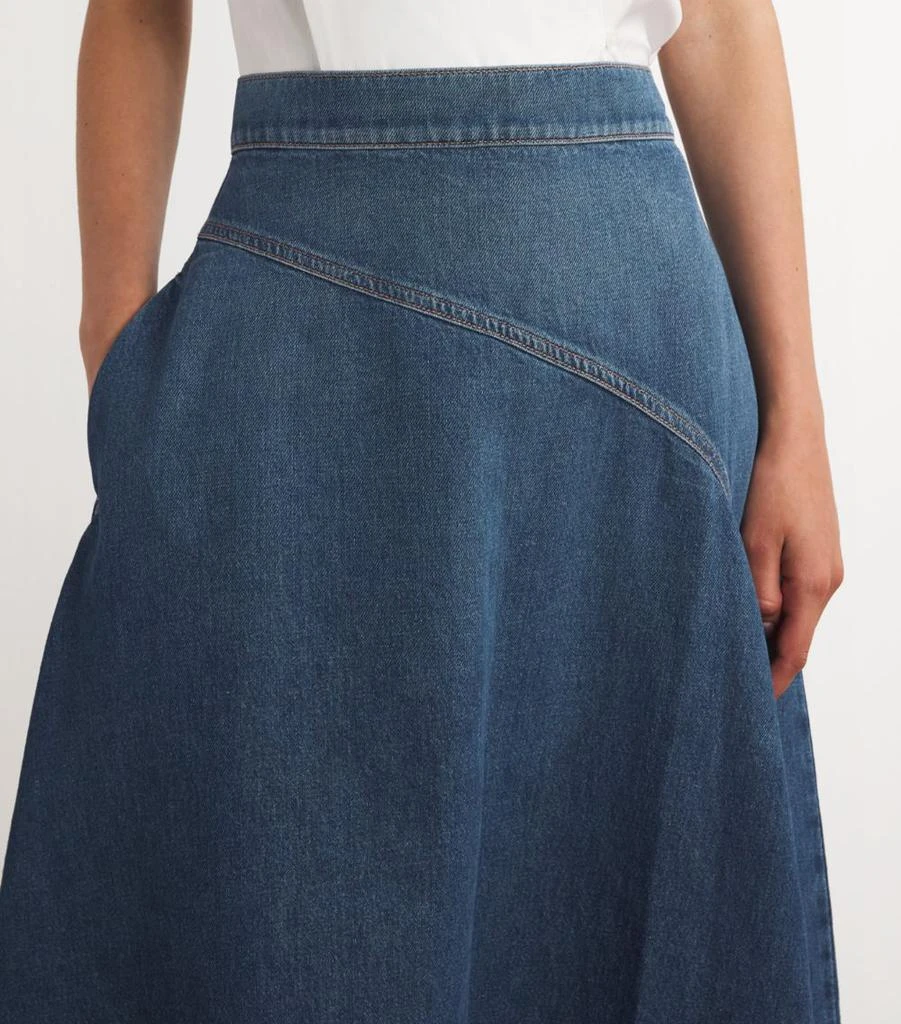 Weekend Max Mara Denim Midi Skirt 6