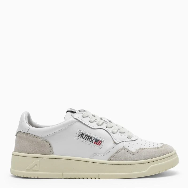 AUTRY White leather Medalist low-top sneakers 1