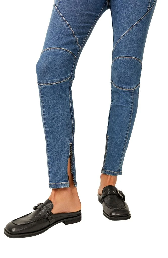 Free People Bella Moto Skinny Jeans 4
