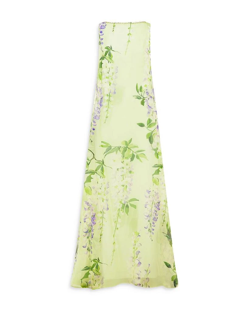 LEO LIN Yumei Silk Embellished Open Back Gown 8