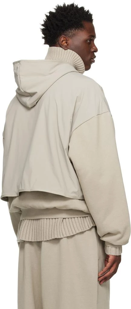 Fear of God ESSENTIALS Gray Layered Hoodie 3